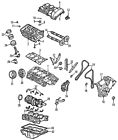 3m4z-6020-ba Ford Lincoln Mercury Genuine Oem Front Cover Gasket