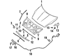 65810-ja000 Nissan Genuine Oem Seal To Hood 65810-ja000 Nissan Genuine Oem Seal To Hood