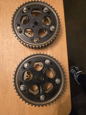 23831bk Aem Black Adjustable Tru-time Cam Gears For Mitsubishi 4g63t Engine