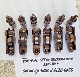 6l2e-6050 Ford 4.0l Set Of Rockers And Lifters - Used