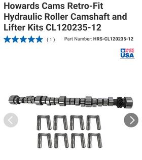 Cl120235-12 Howards Racing Components Roller Camshaft And Lifter Kit For 65-96 Chevy Mark Iv Cl120235-12 Howards Racing Components Roller Camshaft And Lifter Kit For 65-96 Chevy Mark Iv