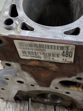 05114480ae Mopar 0511448ae 2.4l 04-05 Pt Cruiser Engine Block Used 05114480ae Mopar 0511448ae 2.4l 04-05 Pt Cruiser Engine Block Used