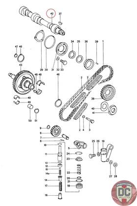 91110514200 Porsche 1970-1977 911t Right Camshaft 86637