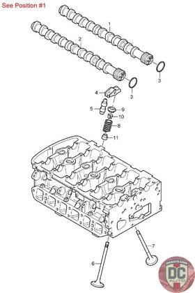 95510510100 Porsche 2004-2006 Cayenne 3.2l Exhaust Camshaft 95510510100 Porsche 2004-2006 Cayenne 3.2l Exhaust Camshaft
