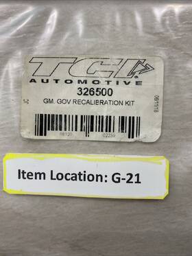 326500 Tci Automotive Gm Governor Recalibration Kit Incomplete Set