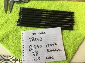 T83511353 Trend Performance Products T8351353 Chromoly Pushrod - 3/8 .135 With .210 Radius 8.350 Long Set Of 8