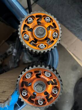 Cgpf011og Vms Racing Honda Acura B Series Engines Adjustable Billet Cam Gears Pair Qty 2 Orange