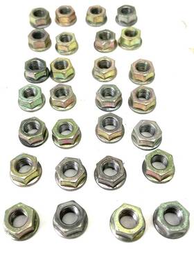 N90279006 Volkswagen Vw Vr6 2.8l 24v Bdf Cylinder Head Camshaft Cap Nuts Qty 28 7mm Oem Oe