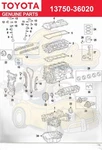 Toyota Genuine 13750-36020 Adjuster Assy, Valve Lash 1375036020. Fixed Price $31.16.