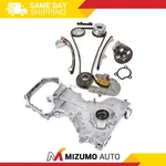 Timing Chain Kit Vvt Gear Cover Water Oil Pump Fit 02-06 Nissan 2.5L QR25DE. Fixed Price $289.95.
