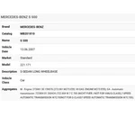 Mercedes-benz S500 Camshaft Adjuster A2720504247. Fixed Price $180.00.