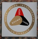 Vintage Racer Brown Cams Water Decal Hot Rod Drag Racing Scta Nhra Bonneville. Fixed Price $19.99.