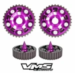 Vms Racing Cam Gears + Bolts Spikes Purple For Honda Acura B18A B18B B20B B20Z. Fixed Price $139.99.