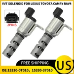 2X Variable Valve Timing Vvt Solenoid For Lexus Toyota Camry RAV4 15330-0T010. Fixed Price $23.88.