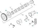 Camshaft For Cat C-12. Pai# 391898 Ref.# 333-0379, 138-2012, 3330379, 1382012. Fixed Price $1195.00.