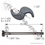 16.5" X 23.5" Left Hand Brake Camshaft Spline - Automann # 123.102316.01. Fixed Price $57.45.