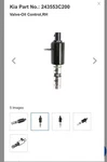 Oil Control Valve Right For 06-12 Azera Genesis Sonata 3.3L 3.8L 4.6L 243553C200. Fixed Price $25.00.