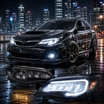 Headlights For 2008-2014 Subaru Impreza Wrx Sti Led Sequential Projector Pair. Fixed Price $465.51.