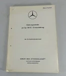 Modification Works Mercedes R121 Type Sl From 08/1955. Fixed Price $108.24.