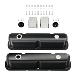 Fit Small Block Mopar Dodge Chrysler 273 318 340 360 Black Aluminum Valve Cover. Fixed Price $181.88.