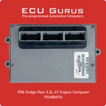 1996 Dodge 5.2L At Engine Computer P04886914 "vin Programmed" Ecm Pcm Ecu. Fixed Price $219.95.