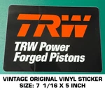 Trw Power Forged Pistons Vintage Original Vinyl Decal Sticker-engine Racing-drag. Fixed Price $8.73.