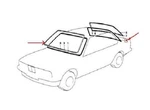 Rubber Front And Rear Windshield Seals For Bmw E30 Coupe 51311913888 51311972248. Fixed Price $189.05.