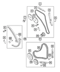 Genuine Mopar Chain Tensioner 68226962AA. Fixed Price $258.23.