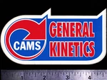 General Kinetics Cams - Original Vintage 1970'S 80 Racing Decal/sticker. Fixed Price $5.50.
