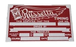 Vintage Style Russetta Timing Hot Rod Dry Lakes Racing Ford Flathead V8 Rta. Fixed Price $24.47.