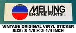 Melling Engine Parts Vintage Original Vinyl Decal Sticker - Racing Performance. Fixed Price $5.78.