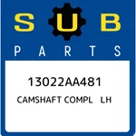 Subaru Camshaft Compl Lh 13022AA481, New Genuine Oem Part. Fixed Price $238.02.