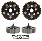 Vms Racing Cam Gears + Bolts Spikes Black For Honda Acura B18A B18B B20B B20Z. Fixed Price $229.88.