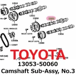 New Toyota Genuine 2004-2009 Lexus Camshaft Sub-assy, NO.3 13053-50060. Fixed Price $489.99.