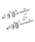 Genuine Mopar Camshaft Gear Exhaust 68047715AA. Fixed Price $136.84.