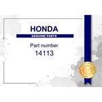 Genuine Honda Plate Part No. 14113-PCX-000 (14113PCX000). Fixed Price $49.75.