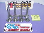 Del West Titanium 5/16" Intake Valves 5.115"-2.080" Bead Groove .300" Nascar. Fixed Price $250.00.