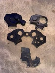 90-96 Nissan 300ZX Z32 Oem VG30 Front Timing Cover Set. Fixed Price $100.00.