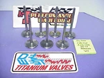 7 Del West Titanium 5/16" Intake Valves 5.040"-2.080" Bead Groove .295" Nascar. Fixed Price $200.00.