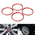 Red Aluminum Wheel Center Cap Surrounding Ring Decoration Trims For Volkswagen. Fixed Price $19.94.