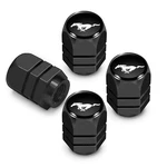 Ford Mustang Black Hexagon Aluminum Tire Valve Stem Caps. Fixed Price $22.99.