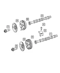 Genuine Mopar Camshaft Gear Exhaust 68047715AA. Fixed Price $154.69.