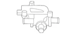 Genuine Audi Control Valve 9J1-963-375-N. Fixed Price $489.46.