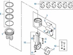 Connecting Rod Bearing (6) For Detroit Diesel Series 60 To Match Oe# 8929710. Fixed Price $177.86.